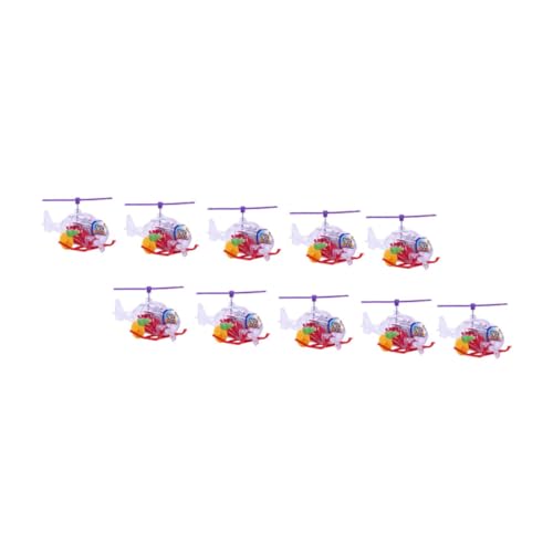 ifundom Kunststoff-Hubschrauber-Spielzeug 10-teiliges Aufziehspielzeug-Set Kinderspielzeug Hubschrauberform Sensorisches Spielzeug Zufällige Farbe ifundom Kunststoff-Hubschrauber-Spielzeug 10-teiliges Aufziehspielzeug-Set Kinderspielzeug Hubschrauberform Sensorisches Spielzeug Zufällige Farbe von ifundom