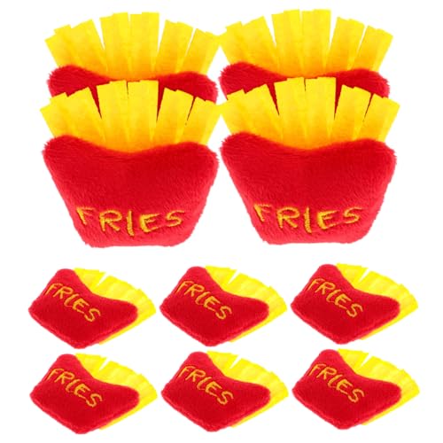 ifundom 10st Plüsch-chip- Mini- -Essen Pommes-Frites-kostüm EIS Am Stiel Hundespielzeug Pommes- Pommes-Frites-Kissen Verrückte Hüte Für Ketchup-Hut von ifundom