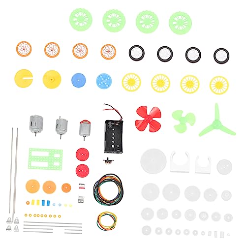ifundom 112 Stück Modell Zubehör Bausatz Adapter Für Rasenmähermotor Auto LKW Fahrrad-Motor-kit Roboter Roller-ersatzräder Gebläsemotor Mini-Motor-kit Motoren Generator Plastik von ifundom