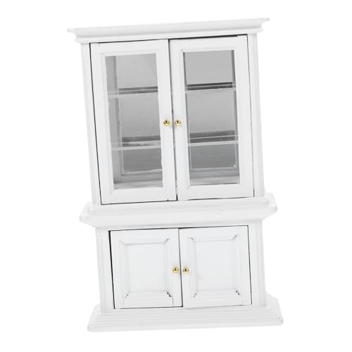 ifundom 12 Maßstab Mini Cabinet Mit Spiegel Und Glasfront Dekoratives Zubehör Für Puppenhausmöbel Und Küchenminiaturen ifundom 12 Maßstab Mini Cabinet Mit Spiegel Und Glasfront Dekoratives Zubehör Für Puppenhausmöbel Und Küchenminiaturen von ifundom