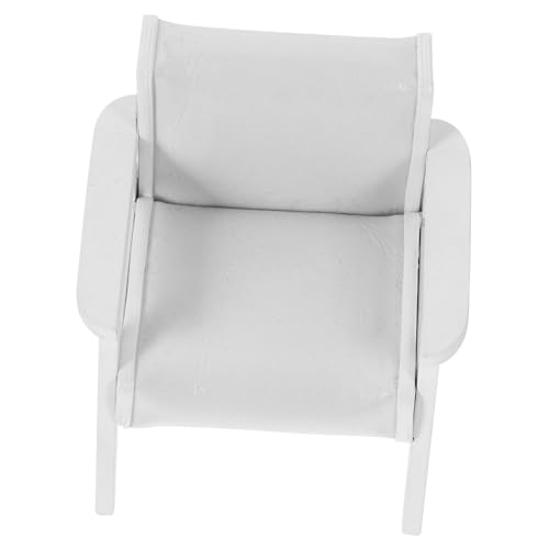 ifundom Puppenhaus 12 Maßstab Weißer Sofa Stuhl Dekorative Öbel Für Miniatur Häuser Ideal Für Puppenstubeneinrichtungen Und Kreative Bastelprojekte Puppenhaus Klein von ifundom