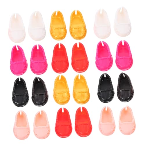 ifundom Puppen-miniaturschuhe – 12 Paar Flache Bequeme Und Stylische Schuhe – Ihre Garderobe von ifundom