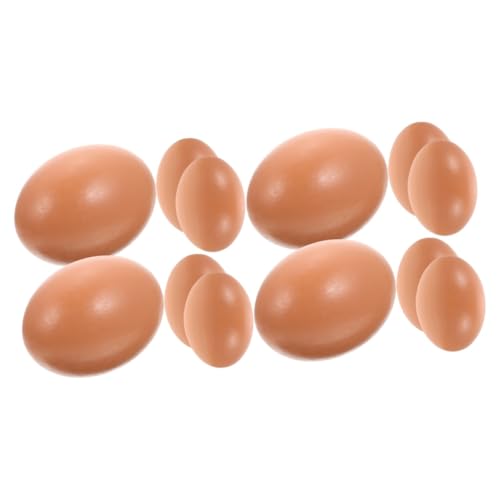 ifundom 12 STK nachgeahmte Eier Basteleier zum Dekorieren Schaumeier zum Basteln Spielzeug für Kinder kinderspielzeug Modelle gefälschtes Essen Eierformspielzeug aus Schaumstoff Eierformen von ifundom