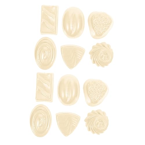 ifundom 12 Stck Teiliges PVC Realistische Schokoladenmodelle Verschiedene Formen Detailgetreu Langlebig Tischdekoration und Vielseitiges Accessoire für Schaufenster von ifundom