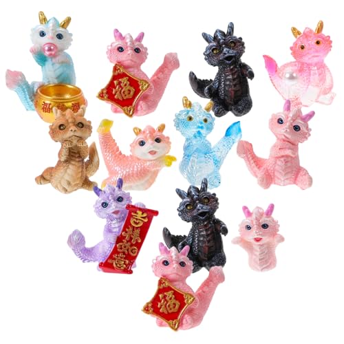 ifundom 12 Stück Animal Figures Chinese Zodiac wohnraumdeko gartendeko Miniatur-Drachenstatuen Dekoration der Drachenstatue Mini-Drache Sternzeichen-Drachen-Figur-Dekoration Harz ifundom 12 Stück Animal Figures Chinese Zodiac wohnraumdeko gartendeko Miniatur-Drachenstatuen Dekoration der Drachenstatue Mini-Drache Sternzeichen-Drachen-Figur-Dekoration Harz von ifundom