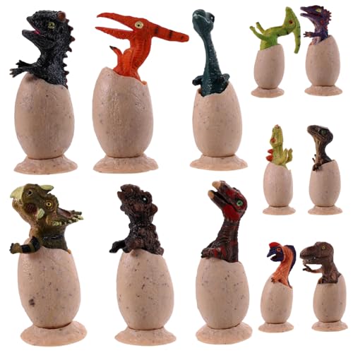 ifundom 12 Stück Dinosaurier Ei Spielzeugset Teiliges aus Lebensechten Dinosaurier Modellen aus Spiele und Dekoration für Geburtstagsfeiern und Lernzwecke von ifundom