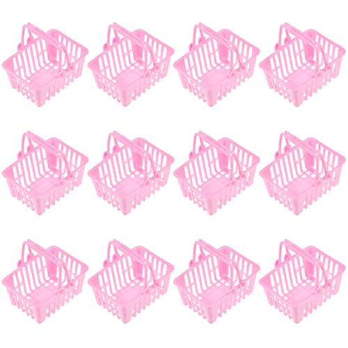 ifundom 12 Stück Einkaufskorb- Körbe Mini- -einkaufskorb Mini -Korb Miniatur Für -nahrungsmittelkorb Kleinkind Kinderspielzeug Party Rosa Plastik ifundom 12 Stück Einkaufskorb- Körbe Mini- -einkaufskorb Mini -Korb Miniatur Für -nahrungsmittelkorb Kleinkind Kinderspielzeug Party Rosa Plastik von ifundom