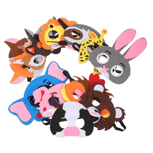 ifundom 12 Stück Halloween-Maskenstütze Halloween-Cosplay-Maske für Erwachsene Haustier Kostüm tiermasken für fasching masken Tier-Cosplay-Masken Tiermasken aus Filz gefühlt ifundom 12 Stück Halloween-Maskenstütze Halloween-Cosplay-Maske für Erwachsene Haustier Kostüm tiermasken für fasching masken Tier-Cosplay-Masken Tiermasken aus Filz gefühlt von ifundom