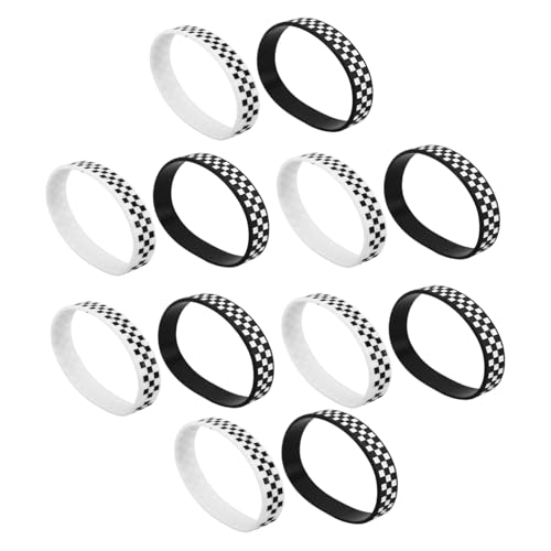 ifundom 12 Stück Kariertes Schwarz-weiß Kariertes Armband Für Rennsport-themenpartys, Sportveranstaltungen, Flexibles Silikonarmband, Dekoration, Teil, Gastgeschenke ifundom 12 Stück Kariertes Schwarz-weiß Kariertes Armband Für Rennsport-themenpartys, Sportveranstaltungen, Flexibles Silikonarmband, Dekoration, Teil, Gastgeschenke von ifundom
