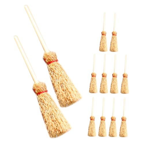 ifundom 12 Stück Mini Besen Hexen Puppenhausbesen Puppenhauszubehör Requisiten Miniatur Künstliche Puppenhausmöbel Mini Möbel Halloween Zubehör ifundom 12 Stück Mini Besen Hexen Puppenhausbesen Puppenhauszubehör Requisiten Miniatur Künstliche Puppenhausmöbel Mini Möbel Halloween Zubehör von ifundom