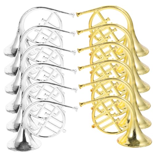 ifundom 12 Stück Mini-Waldhorn-Anhänger Musical Musikinstrumente Music Instruments weihnachtsbaumdeko tannenbaumschmuck Silve Musikanhänger zum Selbermachen DIY-Instrumentendekor Plastik ifundom 12 Stück Mini-Waldhorn-Anhänger Musical Musikinstrumente Music Instruments weihnachtsbaumdeko tannenbaumschmuck Silve Musikanhänger zum Selbermachen DIY-Instrumentendekor Plastik von ifundom