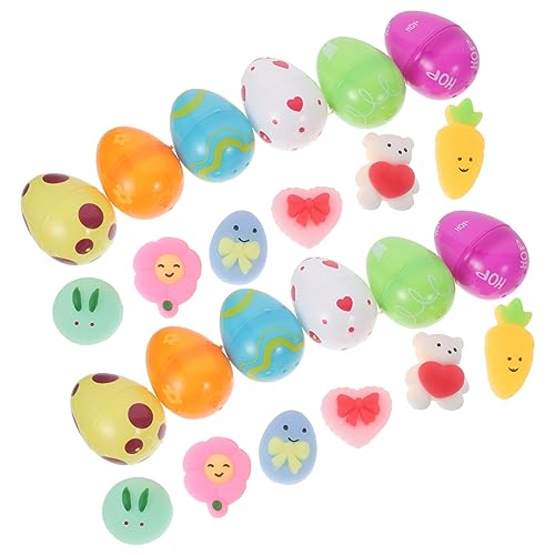 ifundom 12 Stück Osterei-Set easter teigroller ostern Ostereier Dekoration Ostereier innen ostegeschenke toys Ostereier mit Stuffers Osterspielzeug Plastik ifundom 12 Stück Osterei-Set easter teigroller ostern Ostereier Dekoration Ostereier innen ostegeschenke toys Ostereier mit Stuffers Osterspielzeug Plastik von ifundom