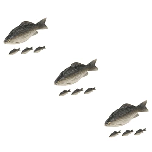 ifundom 12 STK Simulation Von Schaumfischen Fisch-Modell Tierfiguren Simulationstiermodell Gefälschte Fischspielzeuge Fischfiguren Kleine Fischfigur Fisch Spielzeug Schmücken Schrank Kind von ifundom