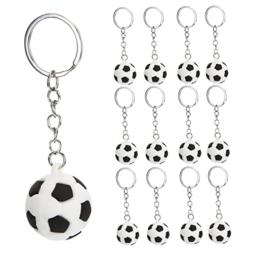 ifundom 12 Stück Teiliges Fußball Schlüsselanhänger Sportliches Charm Anhänger für Kindergeburtstag Fußball Party für Fans und Spieler von ifundom