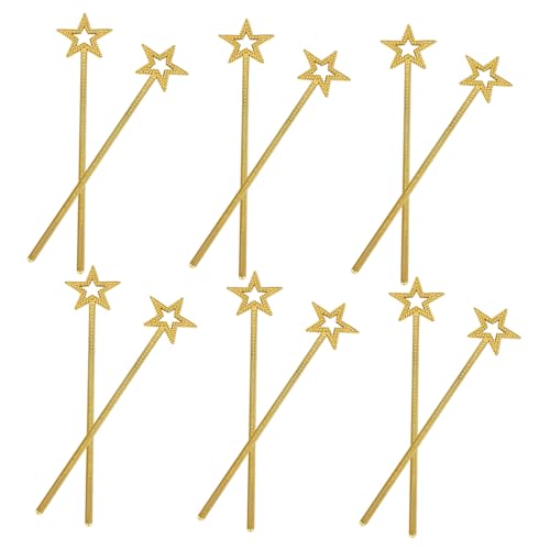 ifundom 12 Stück Teiliges Glitzernde Sternstab für Ergonomisch Leicht für Prinzessin- Engel Feenkostüme für Geburtstagsfeiern Halloween Weihnachten Cosplay und Rollenspiele von ifundom