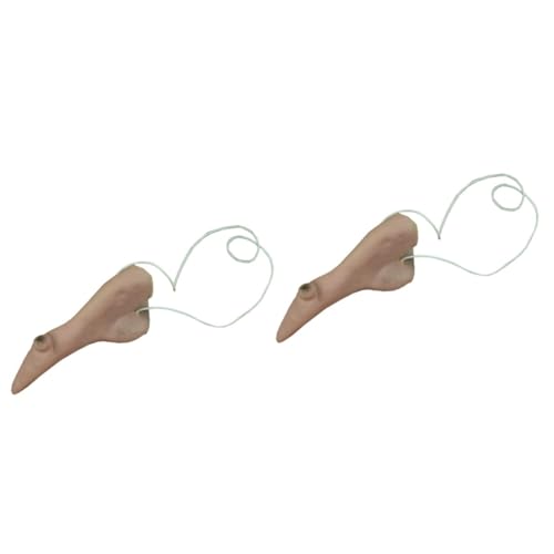 ifundom 12 Stück Teiliges Halloween Hexennasen Leichte und Langlebige Hexenaccessoires für Kostüm und Party Cosplay Elastisch Tragbar für Halloween Geburtstage und Maskeraden von ifundom
