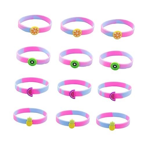 ifundom 12 Stück Teiliges Silikon Armband mit Bunten Fruchtmustern Party Zubehör für Auffällig für Geburtstagsfeiern und Themenpartys ifundom 12 Stück Teiliges Silikon Armband mit Bunten Fruchtmustern Party Zubehör für Auffällig für Geburtstagsfeiern und Themenpartys von ifundom