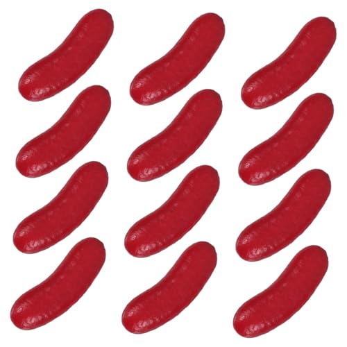 ifundom 12 Stück Teiliges Simulierte Hot Dog Modelle Realistische Künstliche mit Hohlem Kern Fotorealistische Dekoration für Küche Restaurant Verkaufsstände und Fotografie Requisiten von ifundom