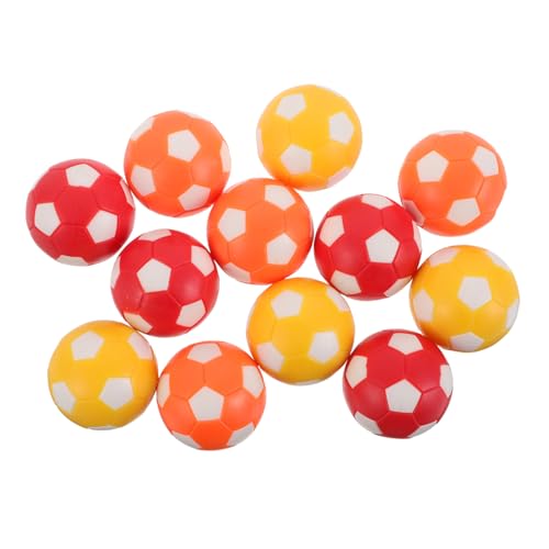 ifundom 12 Stück Tischkicker Bälle Mini Tischfußball Ersatzbälle Langlebig Farbecht Passend für Tabletop Fußballspiel Glatte Oberfläche für Präzise und Schnelle Spielzüge für Freizeit und von ifundom