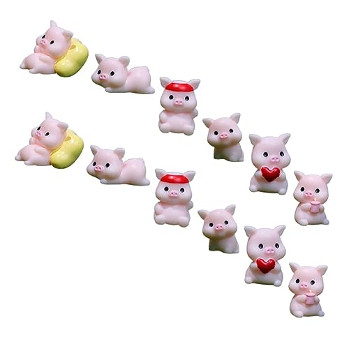 ifundom 12 Stück winzige Schweinchenstatuen Cute Decor miniaturfiguren gartendeko autodeko car Decoration Badespielzeug Krabbe coop bastelset Desktop-Ornament Tiermodell Figur Harz Rosa ifundom 12 Stück winzige Schweinchenstatuen Cute Decor miniaturfiguren gartendeko autodeko car Decoration Badespielzeug Krabbe coop bastelset Desktop-Ornament Tiermodell Figur Harz Rosa von ifundom