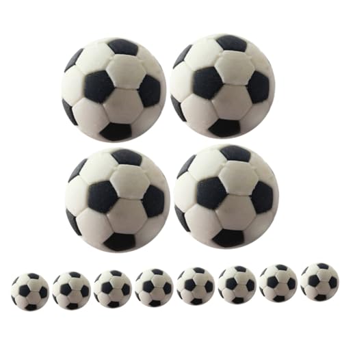 ifundom 12 Stücke Gummi Fußball Puppenhaus Miniaturen Puppe Mini Fußball Mini Sport Ball Statuen von ifundom