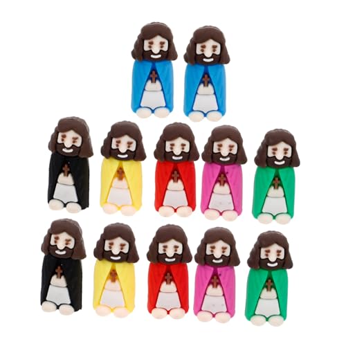ifundom 12-teiliges Mini-jesus-figuren-set Winzige Jesus-puppen Jesus-statuen Aus Gummi für Religiöse Veranstaltungen Osterdekorationen Taufe ifundom 12-teiliges Mini-jesus-figuren-set Winzige Jesus-puppen Jesus-statuen Aus Gummi für Religiöse Veranstaltungen Osterdekorationen Taufe von ifundom