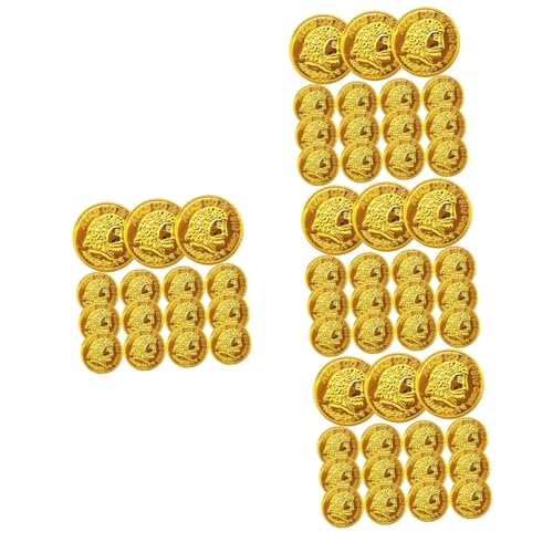ifundom 1200 STK Spielzeugmünzen aus Kunststoff Kinderspielzeug rustikale Piratenmünzen Schatztruhe für Kinder Schokoladenmünzen Schmuck Piratenzubehör Goldmünzen Tauchen von ifundom