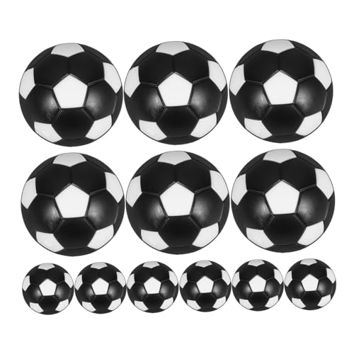 ifundom 12St Ersatzball für Tischfußball Kickertischteile Fußball Ball Mini-Fußball Tischfußball Zubehör Tischfußball Mini-Tischfußballbälle Kickertischbälle die Hüften Black von ifundom