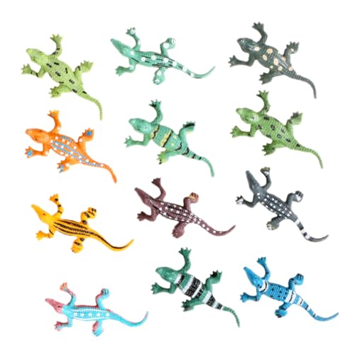 ifundom Lernspielzeug Für Kinder 12St Krokodil-Modell Krokodilmodell Tier Statue Ornamente Spielzeug Kind Vinyl Entwicklungsspielzeug von ifundom