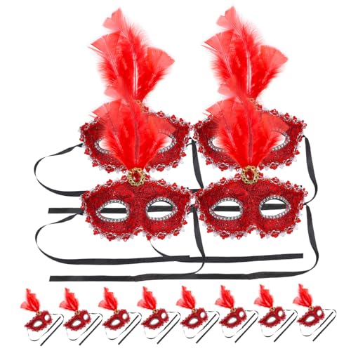 ifundom Halloween-masken-set 12-teilig Kreative Halbfedern Für Tanzpartys Maskerade ifundom Halloween-masken-set 12-teilig Kreative Halbfedern Für Tanzpartys Maskerade von ifundom