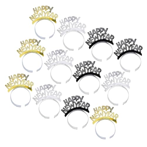 ifundom Party-haarband Neujahrs-kopfschmuck 12 Stück Heu Neujahrs-haarbänder Für Frauen Und Mädchen ifundom Party-haarband Neujahrs-kopfschmuck 12 Stück Heu Neujahrs-haarbänder Für Frauen Und Mädchen von ifundom