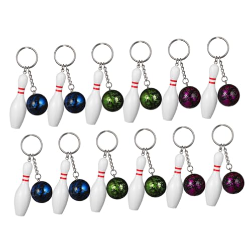 ifundom 12Stücke Bowling Schlüsselanhänger Kleine Sport Schlüsselanhänger mit Niedlichem Design für Bowling Partys und für Taschen und Schlüsselbund ifundom 12Stücke Bowling Schlüsselanhänger Kleine Sport Schlüsselanhänger mit Niedlichem Design für Bowling Partys und für Taschen und Schlüsselbund von ifundom