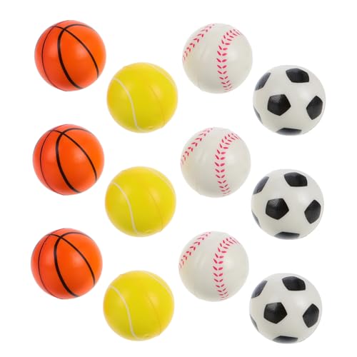 ifundom 12Stücke Mini Sportbälle aus PU Stress Bälle Verschiedenen Designs Basketball Fußball Tennis für Erwachsene Fingerkräftigung ifundom 12Stücke Mini Sportbälle aus PU Stress Bälle Verschiedenen Designs Basketball Fußball Tennis für Erwachsene Fingerkräftigung von ifundom