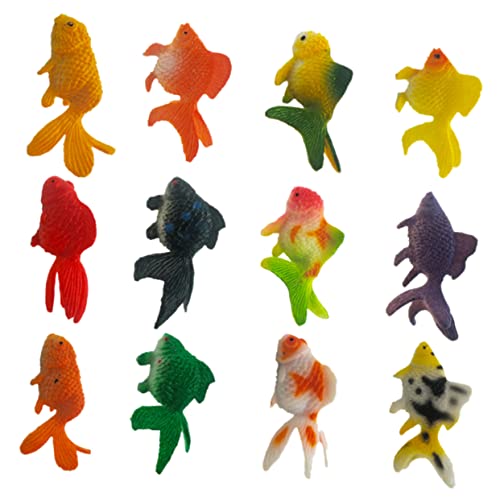 ifundom 12stücke Lebensechte Goldfisch Figuren PVC Miniatur Aquarien Dekoration Für Kognitive Spielzeuge Zufällige Farben Und ifundom 12stücke Lebensechte Goldfisch Figuren PVC Miniatur Aquarien Dekoration Für Kognitive Spielzeuge Zufällige Farben Und von ifundom