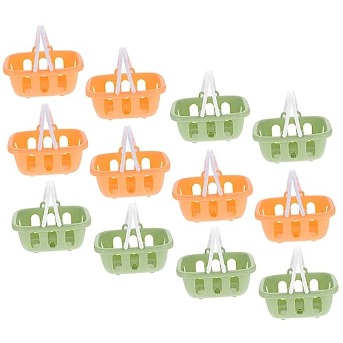 ifundom 12St Mini-Einkaufskorb Kinderkorb plastikkorb dekorativer Mini-Korb -Korbmodell Spielzeug für Kinder Minikörbe für Gefälligkeiten Mini-Korb-Dekore simuliertes Korbdekor LKW von ifundom