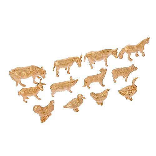 ifundom 12st Tiermodell Figuren Von Nutztieren Spielzeugtiere Kuh Roboterfischspielzeug Für Nutztiere Mini-hahn-Modell Statuen Von Nutztieren Hahn Figur Golden PVC ifundom 12st Tiermodell Figuren Von Nutztieren Spielzeugtiere Kuh Roboterfischspielzeug Für Nutztiere Mini-hahn-Modell Statuen Von Nutztieren Hahn Figur Golden PVC von ifundom