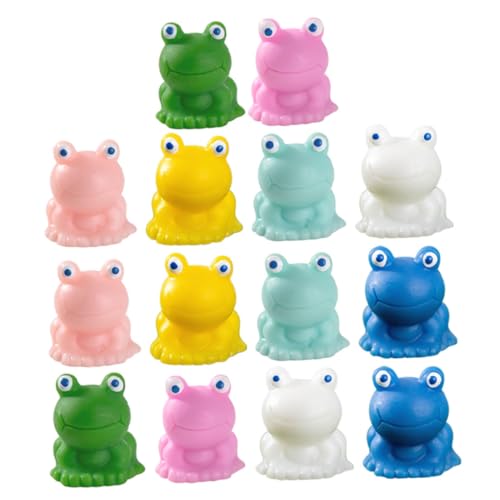 ifundom 14 Stück Miniatur-Frosch, Mini-Frosch-Figuren, Niedliche Frosch-statuen Für Mikro-landschafts-Tier-Ornamente ifundom 14 Stück Miniatur-Frosch, Mini-Frosch-Figuren, Niedliche Frosch-statuen Für Mikro-landschafts-Tier-Ornamente von ifundom