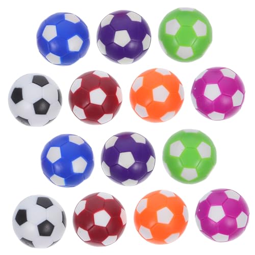 ifundom 14 Stück Teiliges Mini Tischfußball Bunte Ersatzbälle für Tischkicker Glatte Oberfläche Reibungsarm Lebendige Farben für Flüssiges Spielvergnügen von ifundom