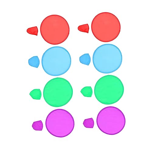 ifundom 15 Stück Kreative Polyester Faltbare Wurfscheiben Rundes Spielzeug Für Jungen Und Mädchen Outdoor-spaß Buntes Kind Zufällige Farbe von ifundom