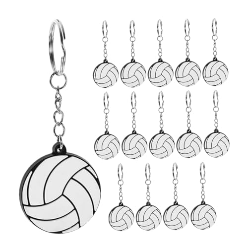 ifundom 15 Stück Teiliges PVC Volleyball Schlüsselanhänger Mini Sports Ball Keyrings Leichte Robuste Anhänger für Taschen Schlüssel Vielseitig als Party Alltagsschmuck Geeignet ifundom 15 Stück Teiliges PVC Volleyball Schlüsselanhänger Mini Sports Ball Keyrings Leichte Robuste Anhänger für Taschen Schlüssel Vielseitig als Party Alltagsschmuck Geeignet von ifundom