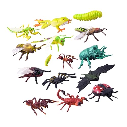 ifundom 15 Stück simulierte Tiere Halloween-Requisiten Simulations- -Modell künstlich gefälschtes Tiermodell lebensechte von ifundom