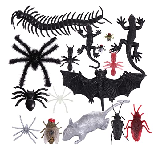 ifundom 150 Stück Halloween- Halloween Halloween Toys Spinnen Children Toys Halloween Decoration Halloween-Plastikkäfer realistische Fehler simuliertes Insekt von ifundom