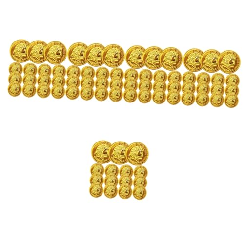 ifundom 1500 STK Spielzeugmünzen Aus Kunststoff Piratenschatz-schmuckgeschenke Schokolade Verschenken Piratenmünzen Aus Metall Piratenschatzmünzen Piratenspielzeug Kind Gold Plastik von ifundom