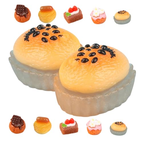 ifundom 15stücke Teiliges Mini-Dessert Modell Realistische Dekoration Für Puppenhaus Miniatur Kuchendekor Und Zubehör Für Kreative Spielwelten Für Fantasievolles Spielen von ifundom