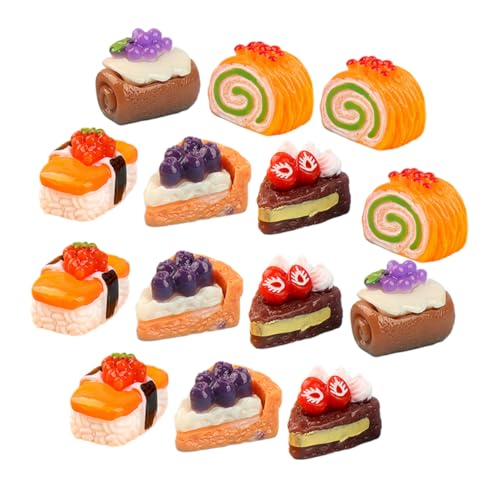 ifundom 15stücke Teiliges Miniaturkuchen Realistische Dessertmodelle Für Puppenhäuser Dekoration Küchen Für Kreative Szenen Und Rollenspiele ifundom 15stücke Teiliges Miniaturkuchen Realistische Dessertmodelle Für Puppenhäuser Dekoration Küchen Für Kreative Szenen Und Rollenspiele von ifundom
