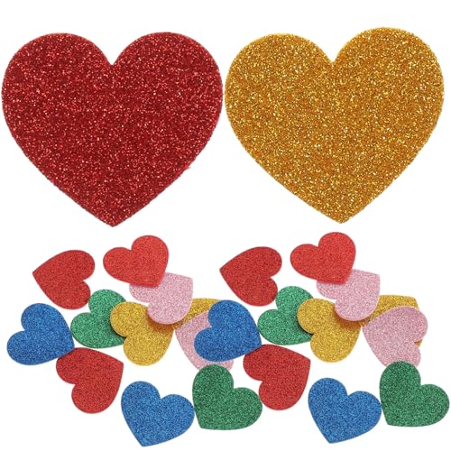 ifundom 15Stücke Selbstklebende Herzaufkleber Aus DIY Glitzer Für Kreative Bastelprojekte Für Sammelalben Fenster Und Mehr ifundom 15Stücke Selbstklebende Herzaufkleber Aus DIY Glitzer Für Kreative Bastelprojekte Für Sammelalben Fenster Und Mehr von ifundom