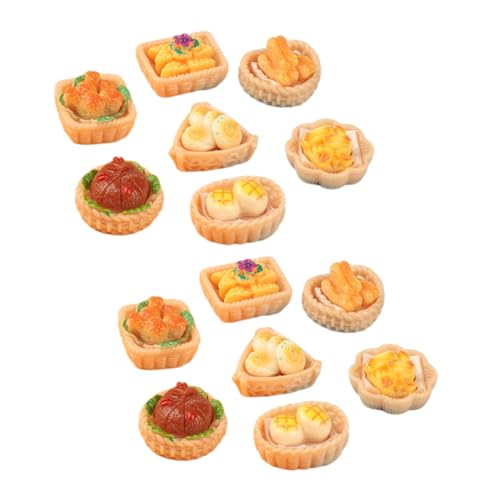 ifundom 15pcs Miniatur Landschaft Lebensmittel Mini Modelle Puppe Küche Lebensmittel Modelle Puppenhaus Zubehör (gemischte Stil) von ifundom
