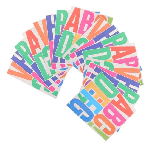 ifundom 16 Blatt wasserdichte Selbstklebende ABC Buchstabenaufkleber Bunte Großbuchstaben Wetterfeste Dekoration für Schule Büro Party und Heimgestaltung ifundom 16 Blatt wasserdichte Selbstklebende ABC Buchstabenaufkleber Bunte Großbuchstaben Wetterfeste Dekoration für Schule Büro Party und Heimgestaltung von ifundom