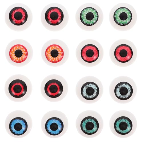 ifundom 16 Stück Halloween Augen Gruselige Fake Augäpfel für DIY Dekorationen Puppenherstellung und Halloween Partys Gemischte Farben Requisiten für Schaurige ifundom 16 Stück Halloween Augen Gruselige Fake Augäpfel für DIY Dekorationen Puppenherstellung und Halloween Partys Gemischte Farben Requisiten für Schaurige von ifundom
