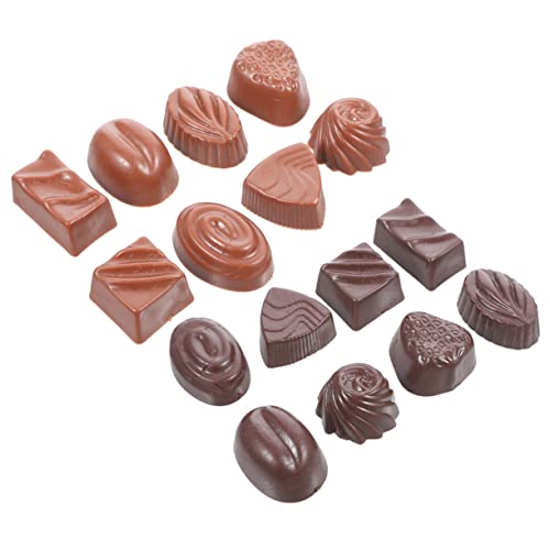 ifundom 16 Stück Simulation Schokolade Lebensmittel Requisiten Für Display Künstliche Schokolade Vortäuschen Dessert Modelle Schokolade Modell Candy House Zeug Oma Schokolade Interessante von ifundom